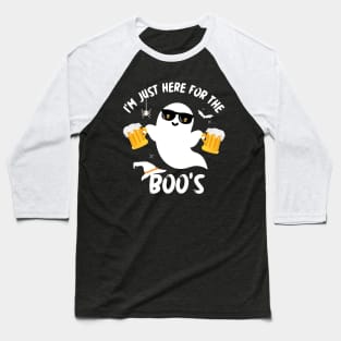 I'm just here for the Boo's... Funny Ghost Halloween Baseball T-Shirt